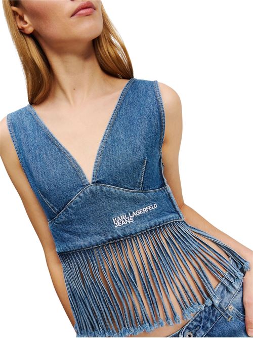 Top donna in denim Karl Lagerfeld jeans | A2W110221DE